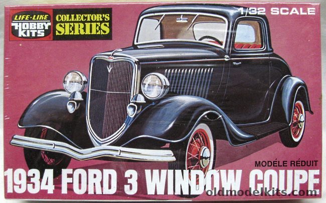 Life-Like 1/32 1934 Ford Three Window Coupe - (ex-Pyro), 09308 plastic model kit